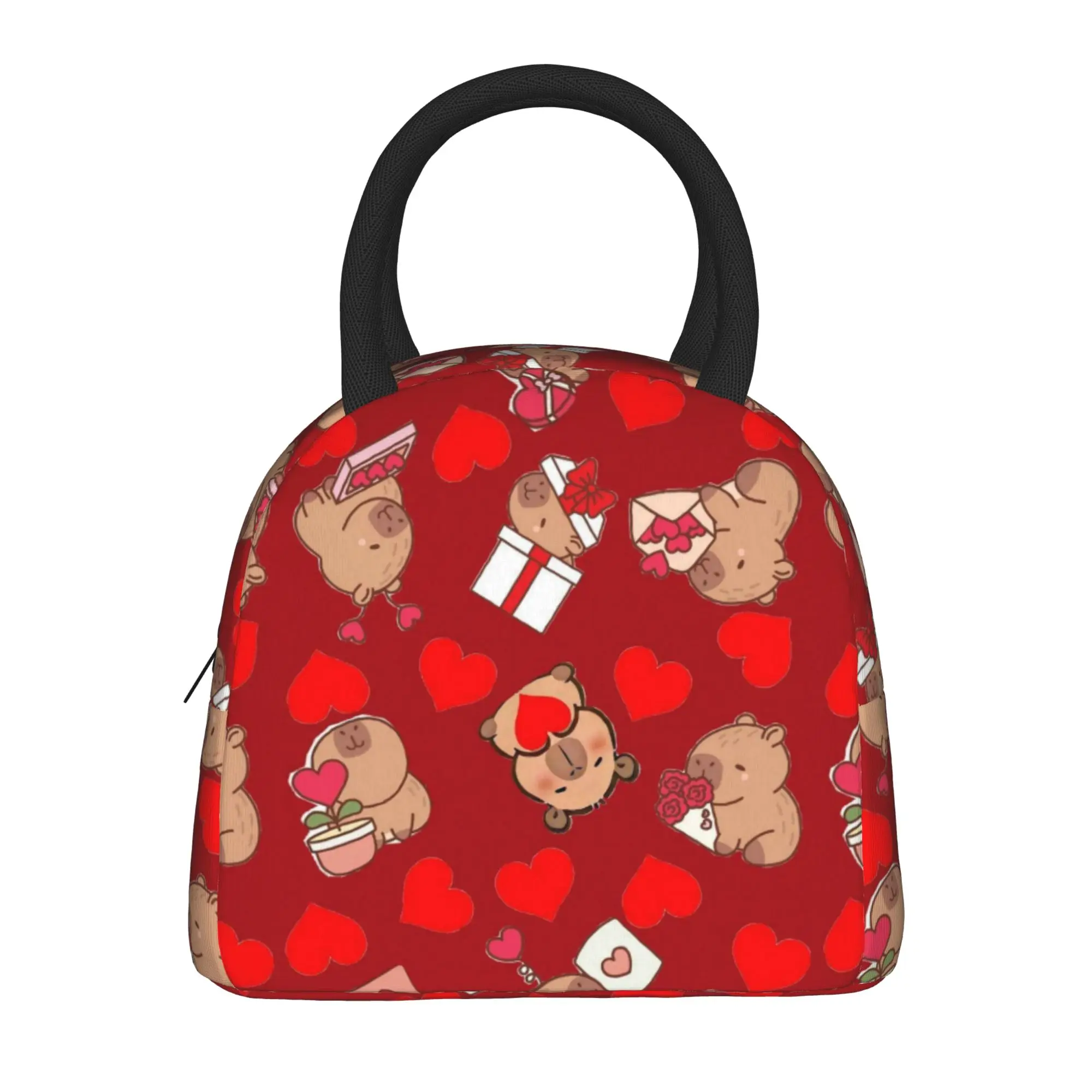 Insulated Lunch Tote Bag Capybara Accessories  Storage Food Box Fashion Thermal Cooler Bento Box For School