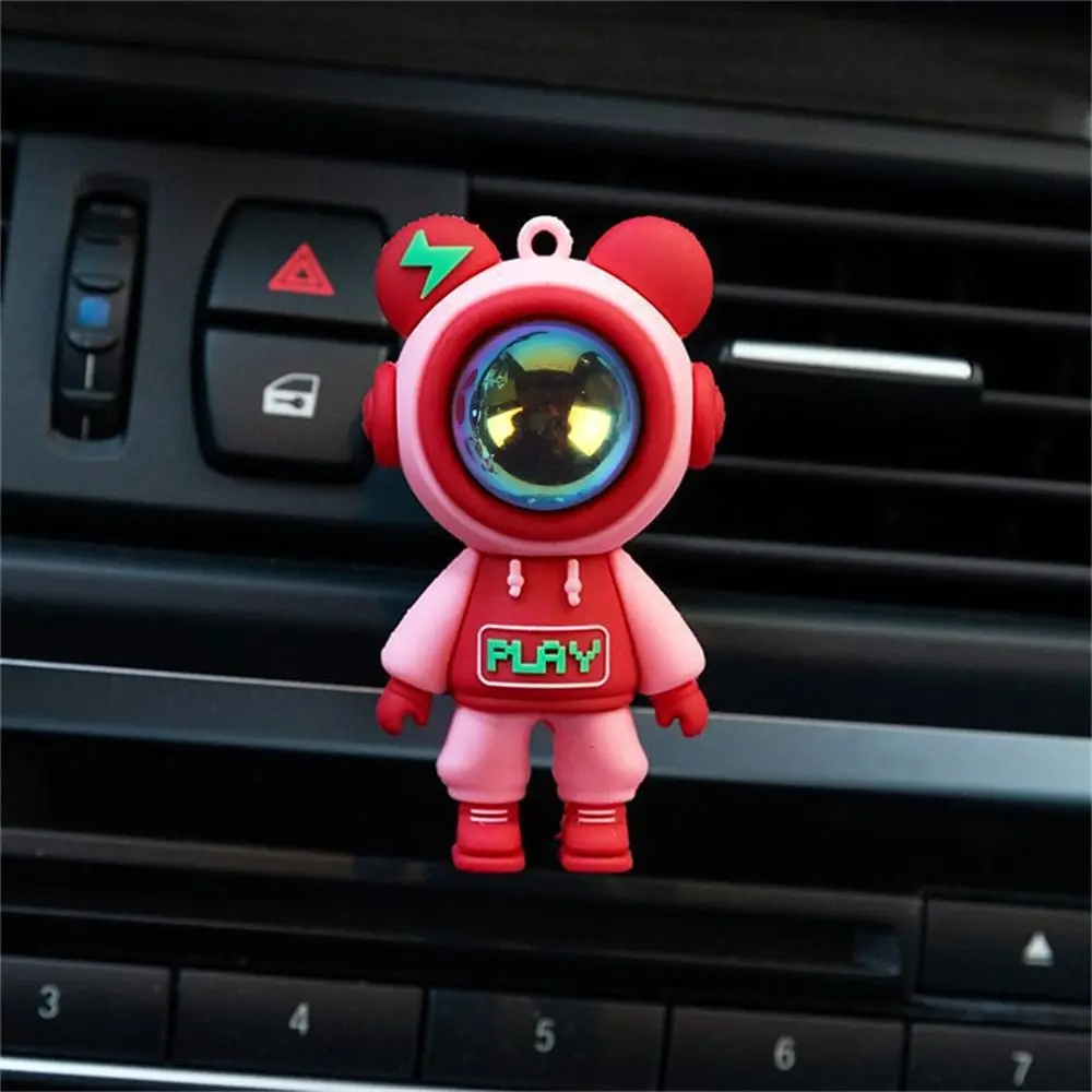 Car Aromatherap Cilp Astronaut Air Freshener Cartoon Decoration Automobile Silicone Cute Car Interior Accessories