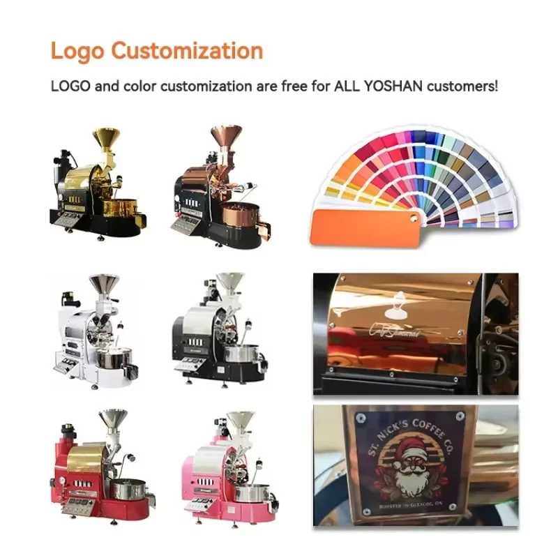 Industrial Lpg Gas1kg 2kg Cacao Coffee Bean Roasting Toaster Commercial Electric Cocoa_roaster_machinery of Coffee