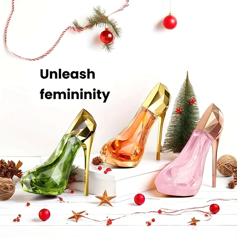 

Floral Perfume for Women 30ML High Heels Design 3 Colors Romantic Female Fragrance Gift Set