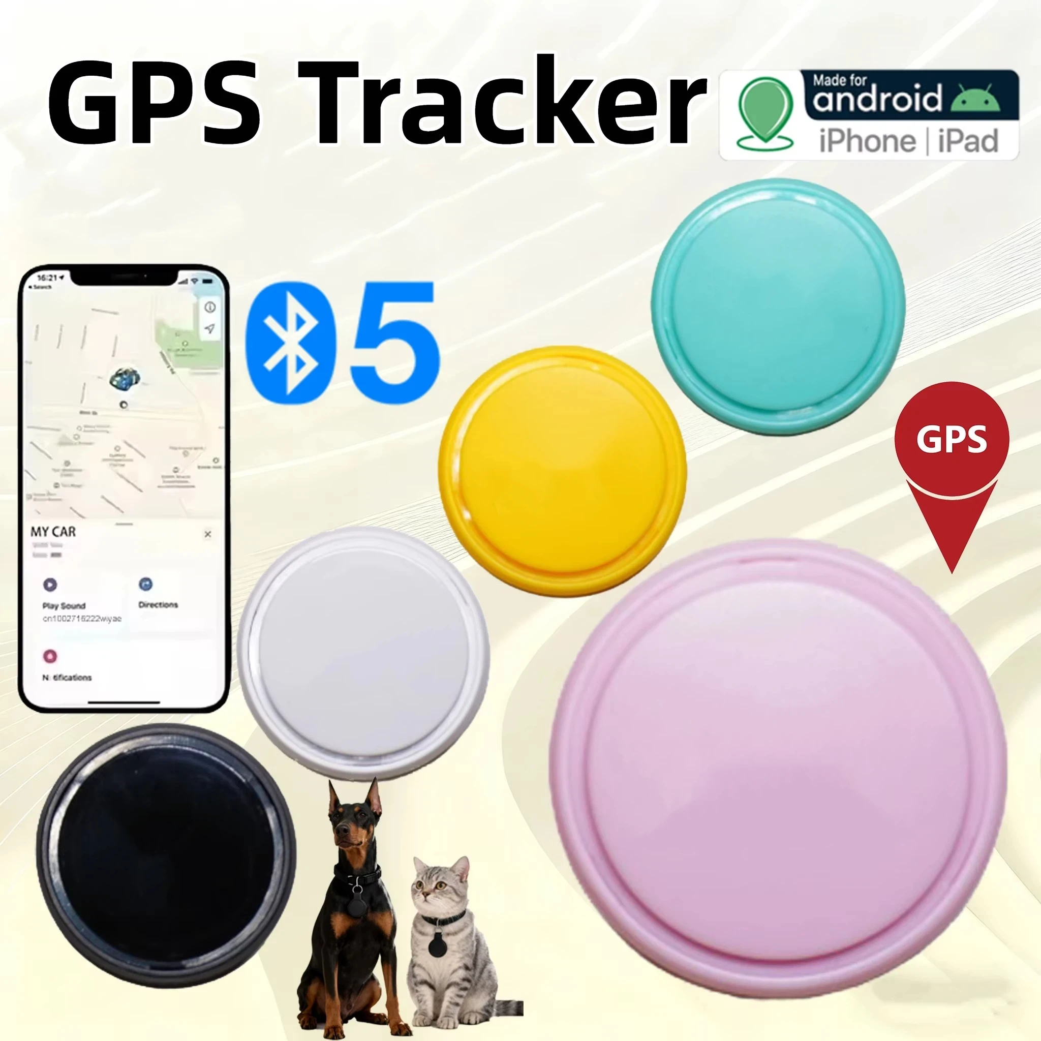 GPS Tracker Bluetooth 5.0 Anti-Lost Smart Device Pets Kids Car Suitcase Wallet Tracking For IOS Android Finder Locator