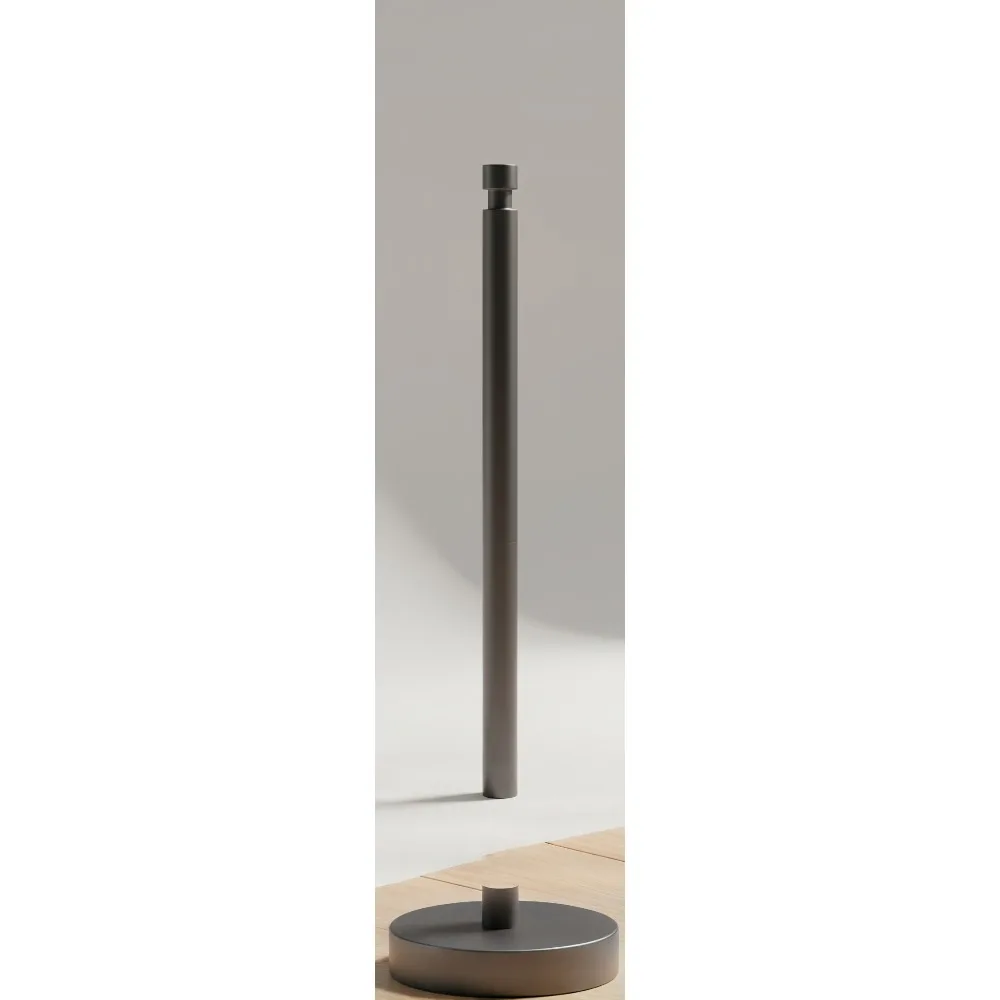 

Heavy-Duty Free-Standing Toilet Paper Holder with Reserve Storage, Matte Black - Ideal for Bathrooms, Rentals & Families