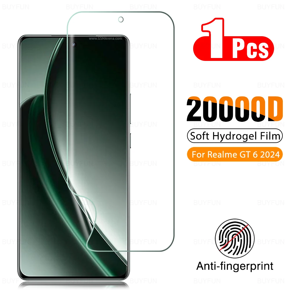 For Realme GT 6 2024 Hydrogel Film Realmy GT6 6T Realmi GT6T 6.78 inch Soft Screen Protector Oppo RealmeGT6 RealmeGT6T No Glass