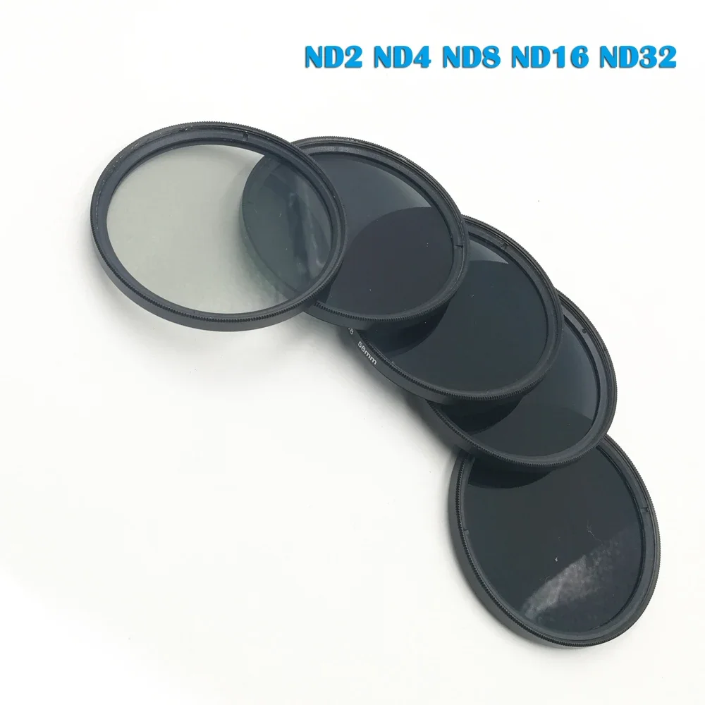 37 49 52 55 58 67 72 77 82mm Neutral Photography Density ND 2 4 8 16 32 Lens Filter Camera for Canon Nikon Sony Camera