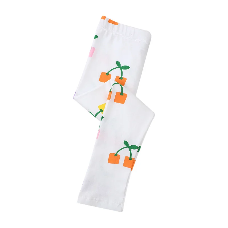 Springen Meter 2-7T Nieuwe Meisjes Legging Broek Fruit Kinderkleding Skinny Baby Potlood Broek Baby