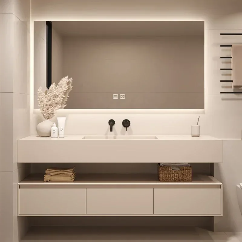 

Floor Bathroom Cabinet Column Storage Washbasin Salon Station Locker Sinks Multifunction Home Furniture Luxury Multipurpose Wc