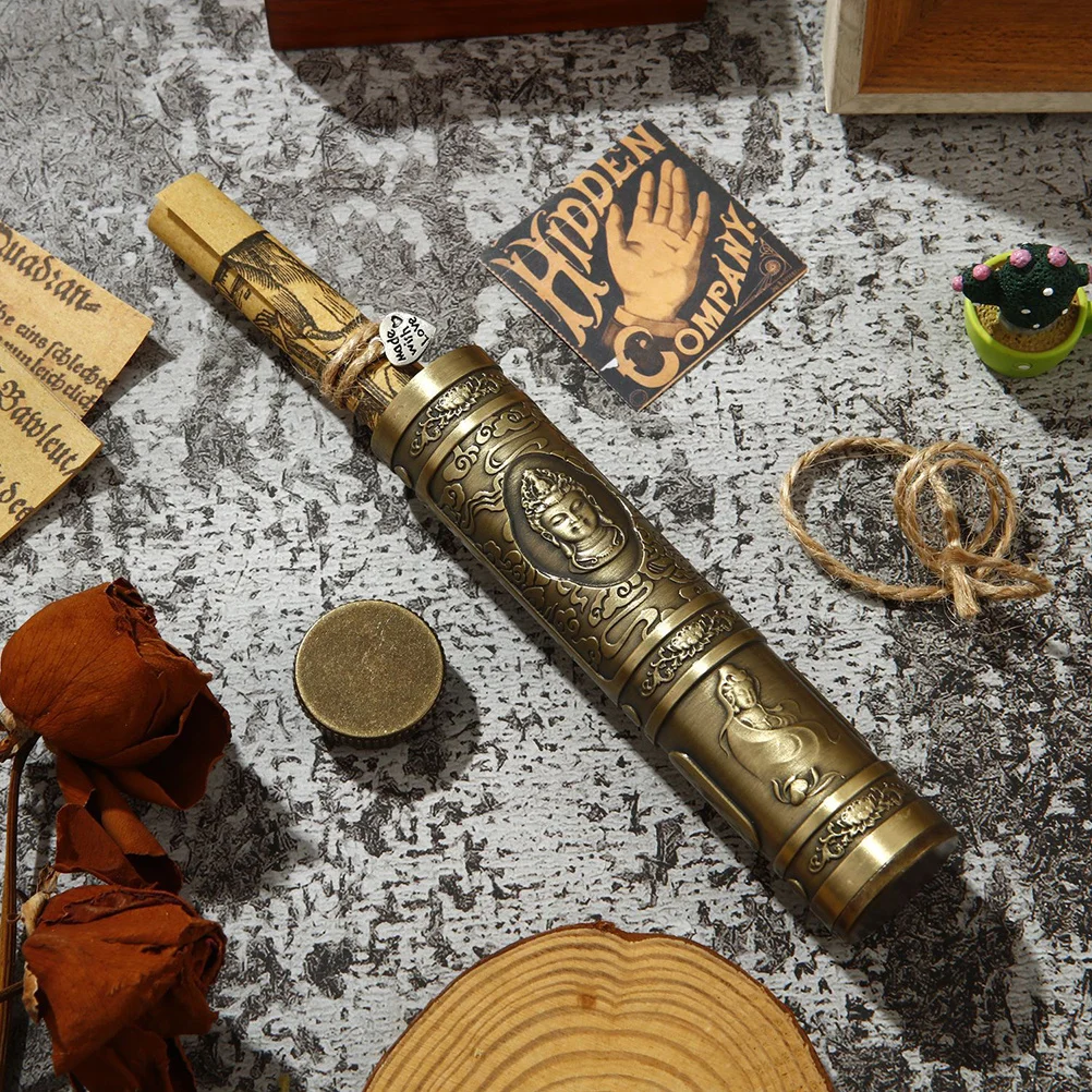 1 مجموعة من أنبوب التمنيات المعدني اليدوية نعمة أوراق التخزين الزخرفية للحزب هدية عطلة عيد ميلاد ديكور المنزل أتمنى