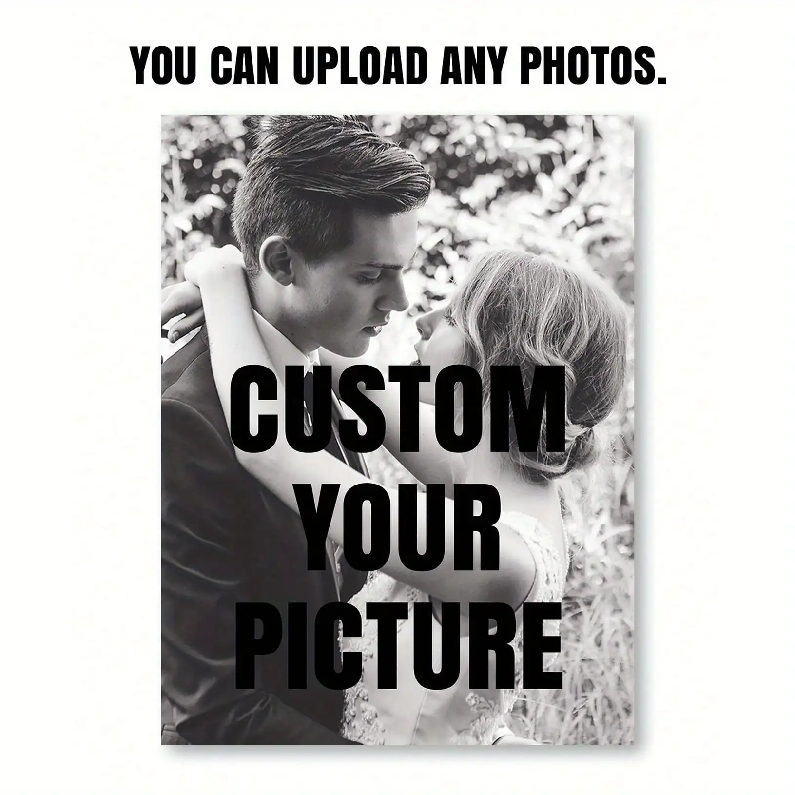 1PC No Frame Customized Picture Print Canvas For Bedroom Decor Personalized Art Photo Custom Print Poster Gift For Kids Friend