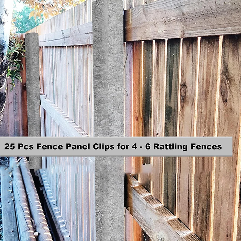 25pieces Garden Wind Protector Fence Panel Wedges For Outdoor Highway Sport Fence Clips For Panels