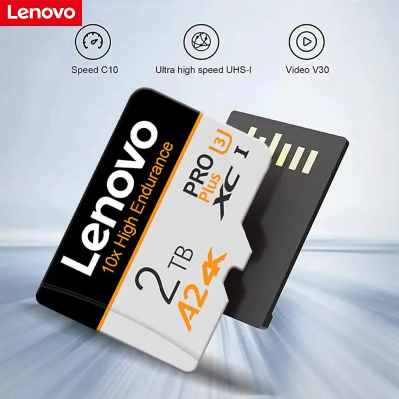 Lenovo New 2TB SD/TF Flash Memory Card 1TB Class10 Micro TF SD Card 512GB SD Memory Card 256GB 128GB For phones Drones Cameras