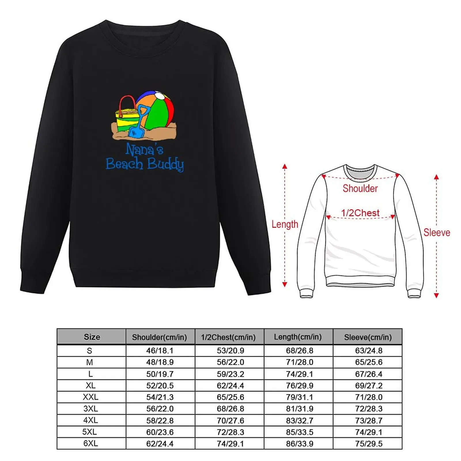 Nana's Beach Buddy الملونة الكرتون كرة الشاطئ البلوز ملابس رجالية ملابس للرجال ملابس للرجال هوديس وبلوزات جديدة