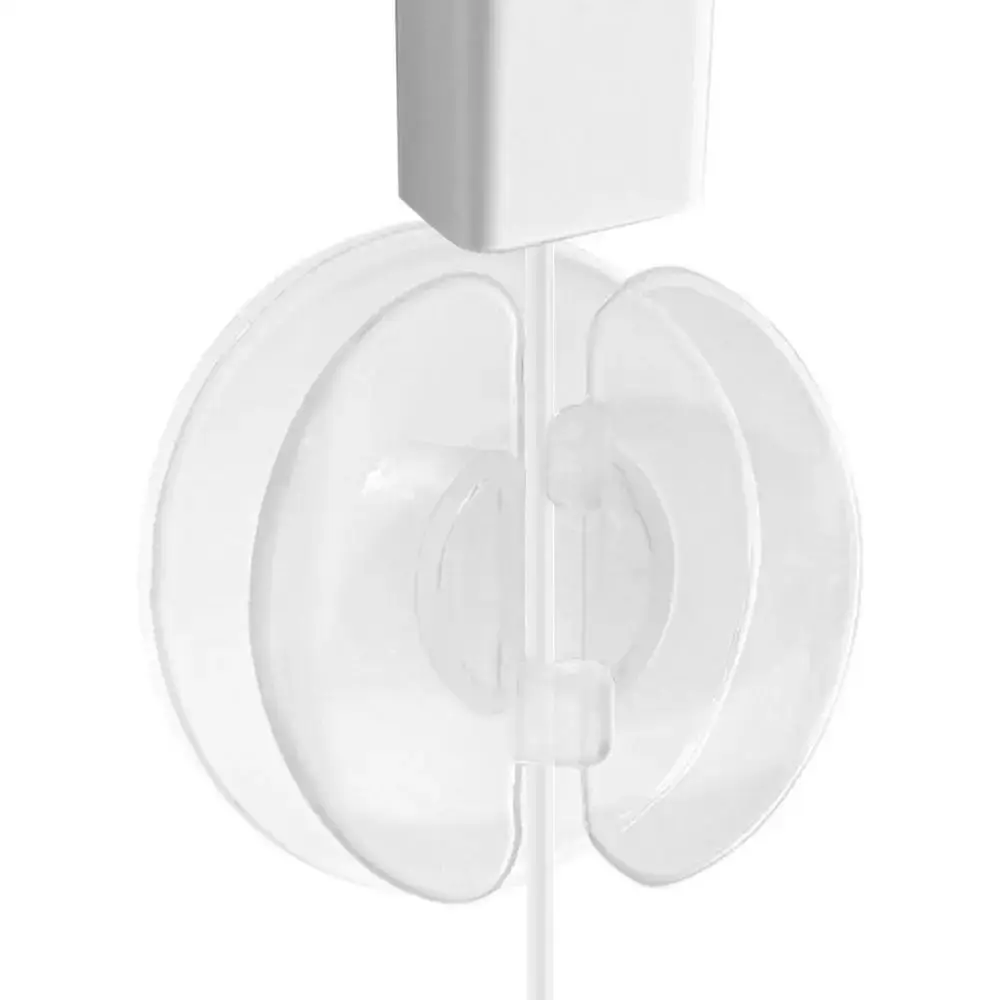 

4 pcs Wear-resistant Cord Organizer Self Adhesive Hook Round Storage Case Transparent Wire Management Wire Fixing Clip Desk