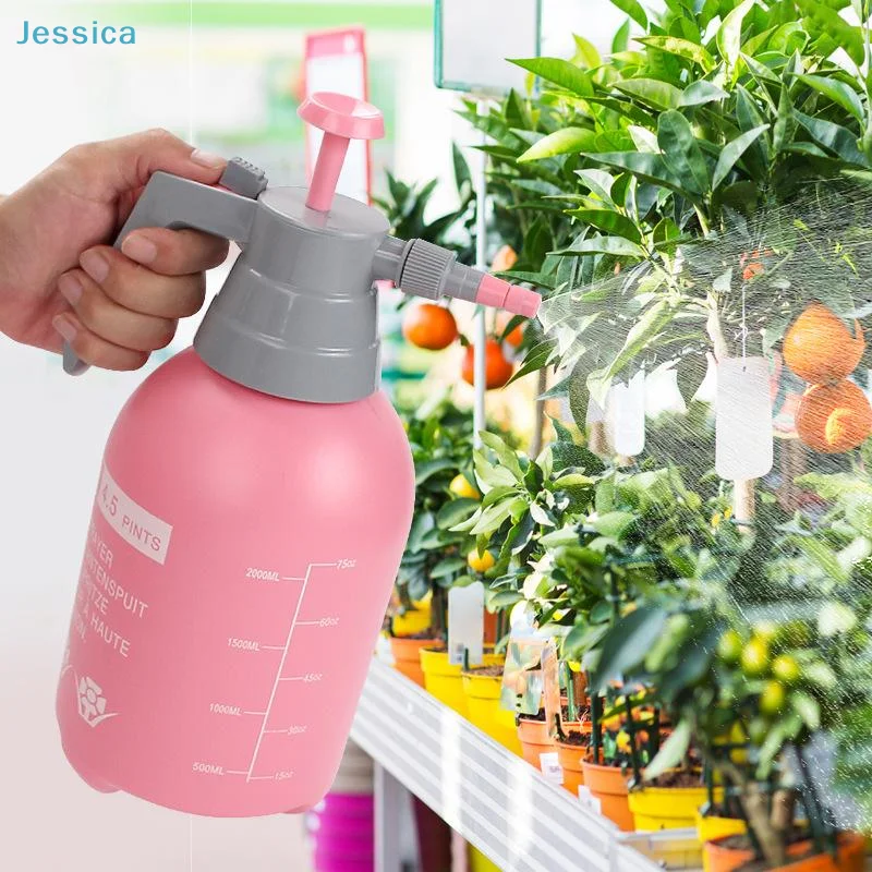 ♥ 2000 ml Handdrucksprühflasche – verstellbare Düse, Pflanzengießkanne für Garten, Zimmerpflanzen und Reinigung