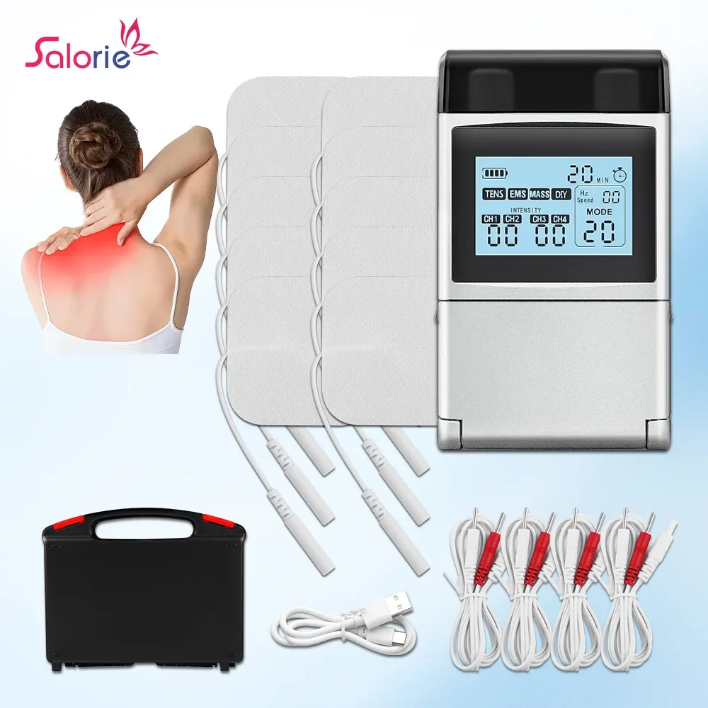 

EMS Электрический стимулятор мышечной терапии Tens Unit Массажер Меридиан Физиотерапия TENS Низкочастотный импульсный массажер для тела