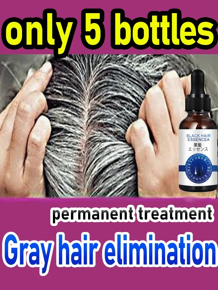 

White hair treatment essence quickly turns white hair into black hair, repairs natural color, and prevents gray hair products