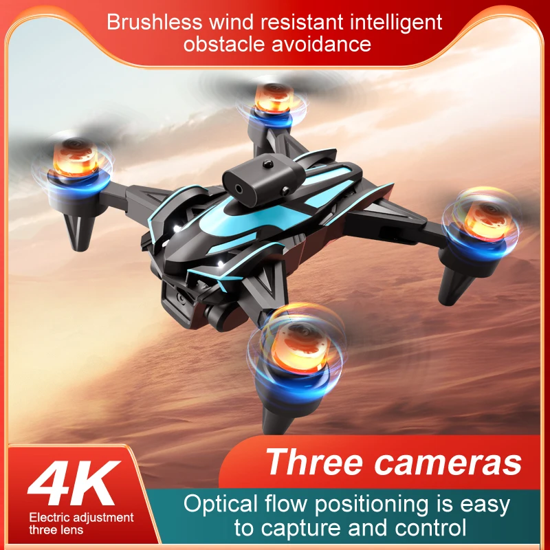 Nieuwe K12max Drone 4K Hd Drie Camera 'S 360 ° Laser Obstakel Vermijden Drone Fpv Rc Quadcopter Instap Drone Speelgoed