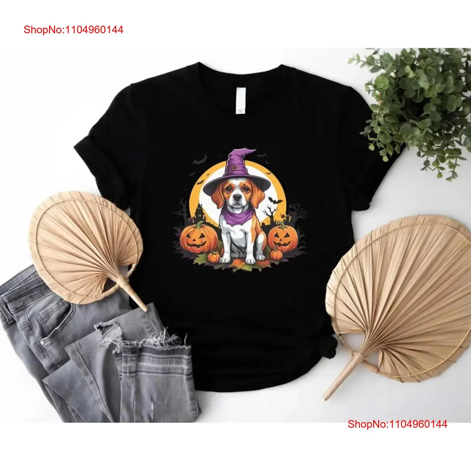 

Dog Halloween T Shirt dachshund Spooky vintage Washed Casual Top For Everyday Wear designer clothes Stretched Versatile