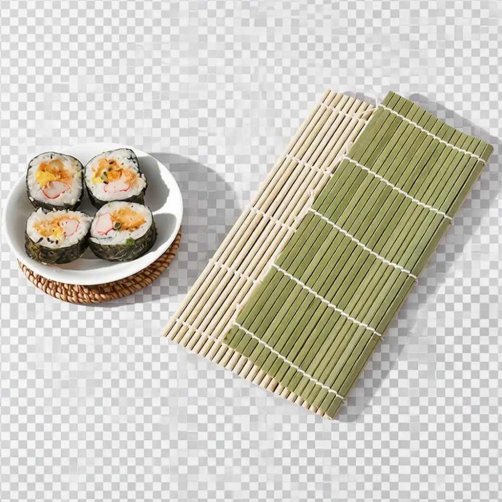 Non Stick Bamboo Sushi Rolling Mat Practical Kitchen Tool For Forming Shaped Sushi Rolls And Seaweed Rice Wraps Daily Use