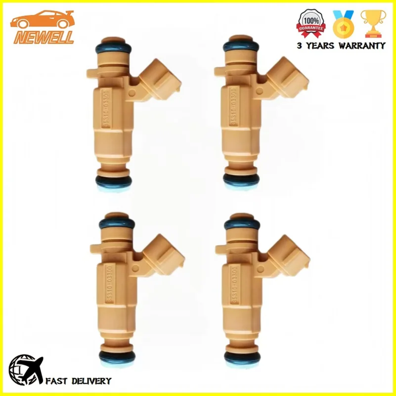 

4pcs 35310-03300 3531003300 Fuel injector For Hyundai Accent Verna Pony Kia Rio 1.4L 2017-2022 Engine Nozzle
