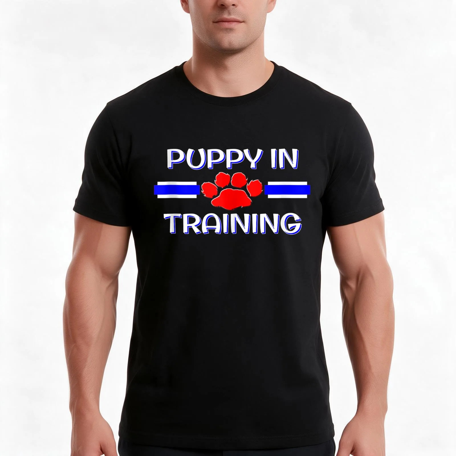 BDSM Puppy In Training Gear Human Pup Play Gay Fetish T-Shirt Summer Casual Cotton Tee Oversized Streetwear Tops