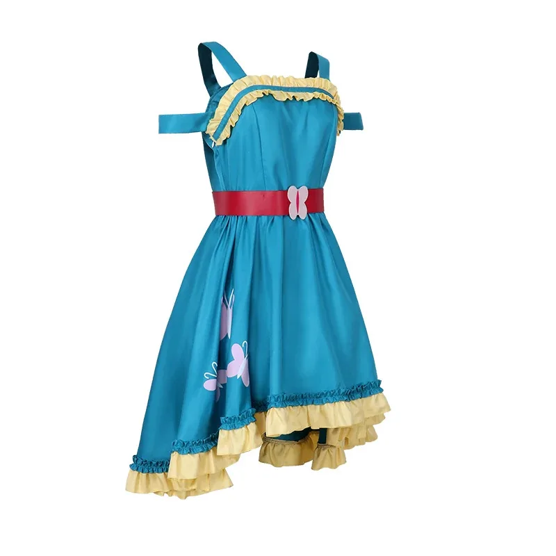 Disfraces de Cosplay humano Fluttershy de Anime, uniforme de juego de rol de vestido y peluca, traje de fiesta de Carnaval de Halloween para mujeres