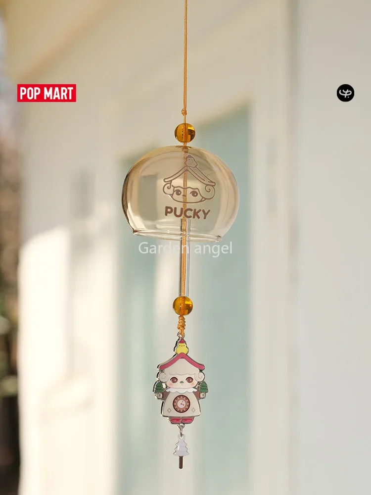 POP MART PUCKY Elf Home Time Series Blind Box Wind Chime Pendant Kawaii Doll Action Figure Toy Surprise Collectible Mystery Box