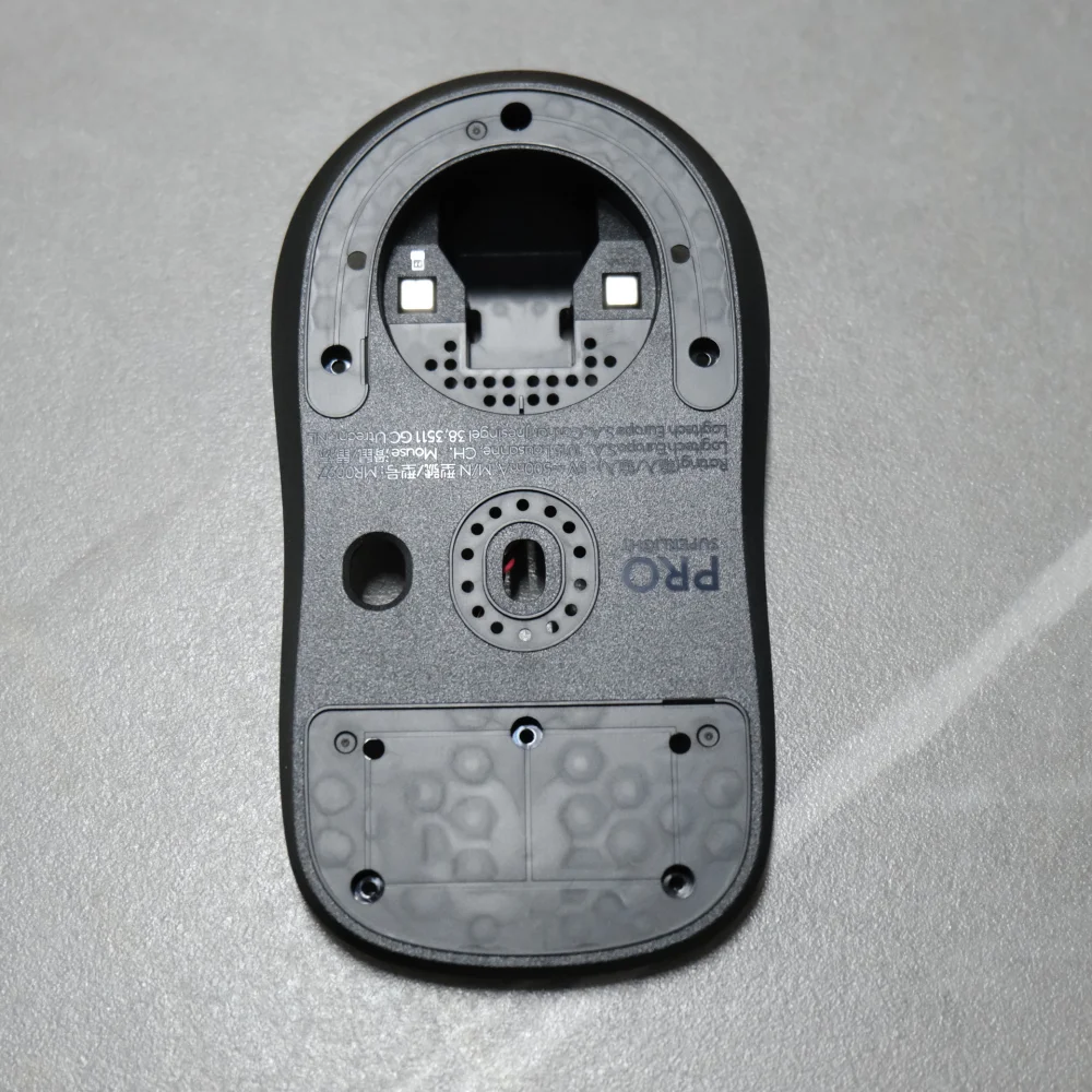 เปลือกด้านล่างของเมาส์สำหรับโลจิเทค จี โปร เอ็กซ์ ซุปเปอร์ไลท์ 2/จีพีเอ็กซ์ 3/เอ็มอาร์ 0097 อะไหล่ซ่อมเมาส์สำหรับเล่นเกม อะไหล่ทดแทนใหม่เอี่ยม