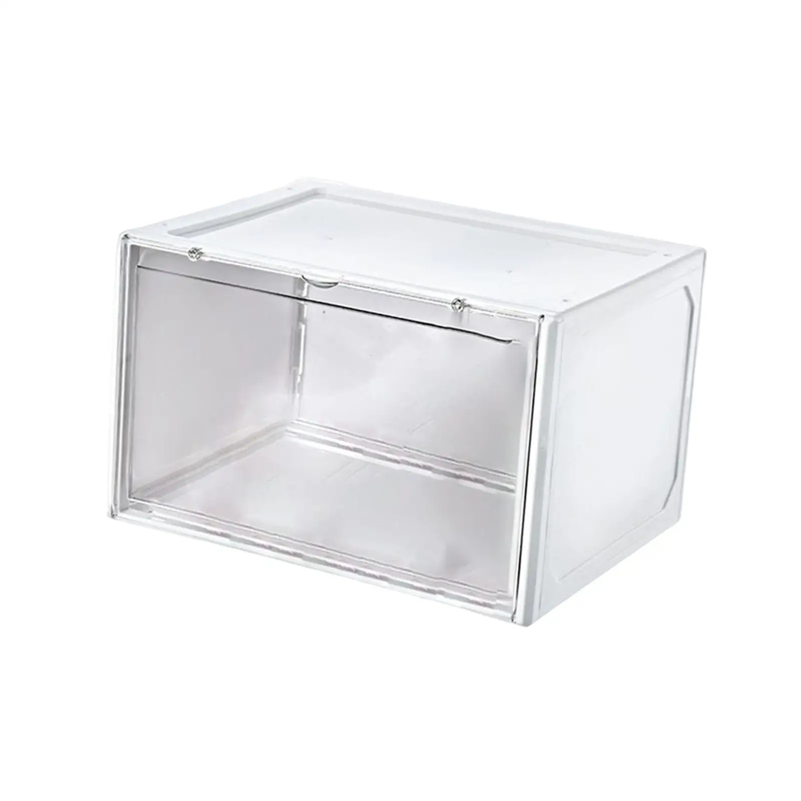 Stackable Transparent Shoe Box Shoes Storage Box Plastic Thickened Foldable Dustproof Display Case Holders Storage Shoe Box