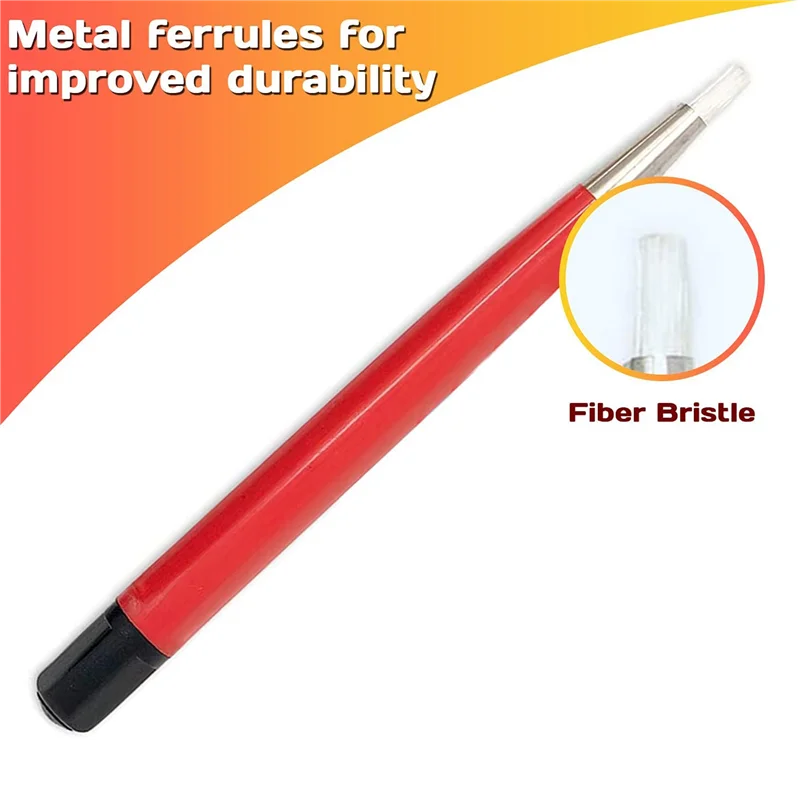 HOT 3Pcs Red Fiber Pen Watch Repair Tool Watch Rust Removal Brush Pen Bristles Polish Jewelry Circuit Board Cleaning