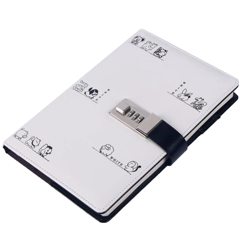 مذكرات مع مخطط قفل ، مجلة الملء ، جدول أعمال السفر ، جدول الأعمال ، كتاب كلمة المرور ، A5