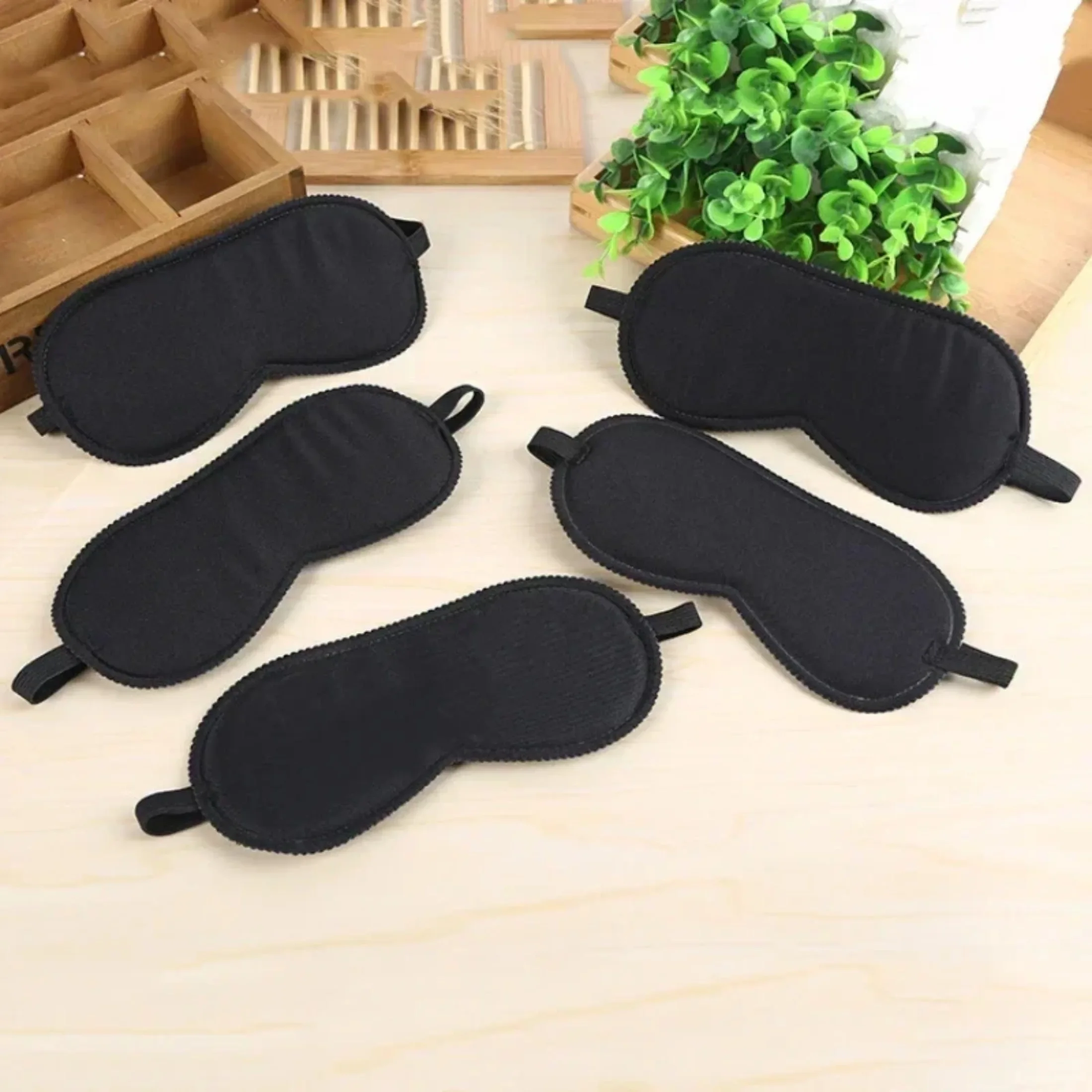 1pc Sleeping Eye Mask Black Eye Shade Sleep Mask Black Mask Bandage on Eyes for Sleeping Emotion Sleep Masks