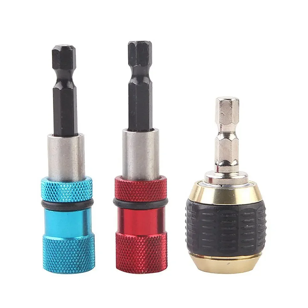 

Electric Drill Screw Adapter for Woodworking 60mm Magnetic Hex Shank 1/4 Drywall Screw Bit Holder Dimpler Drilling Screw Tool