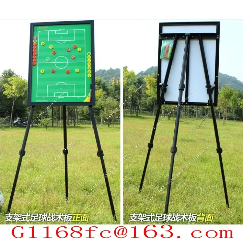 Large football floor-to-ceiling tactical command board with bracket coach magnetic tactical board