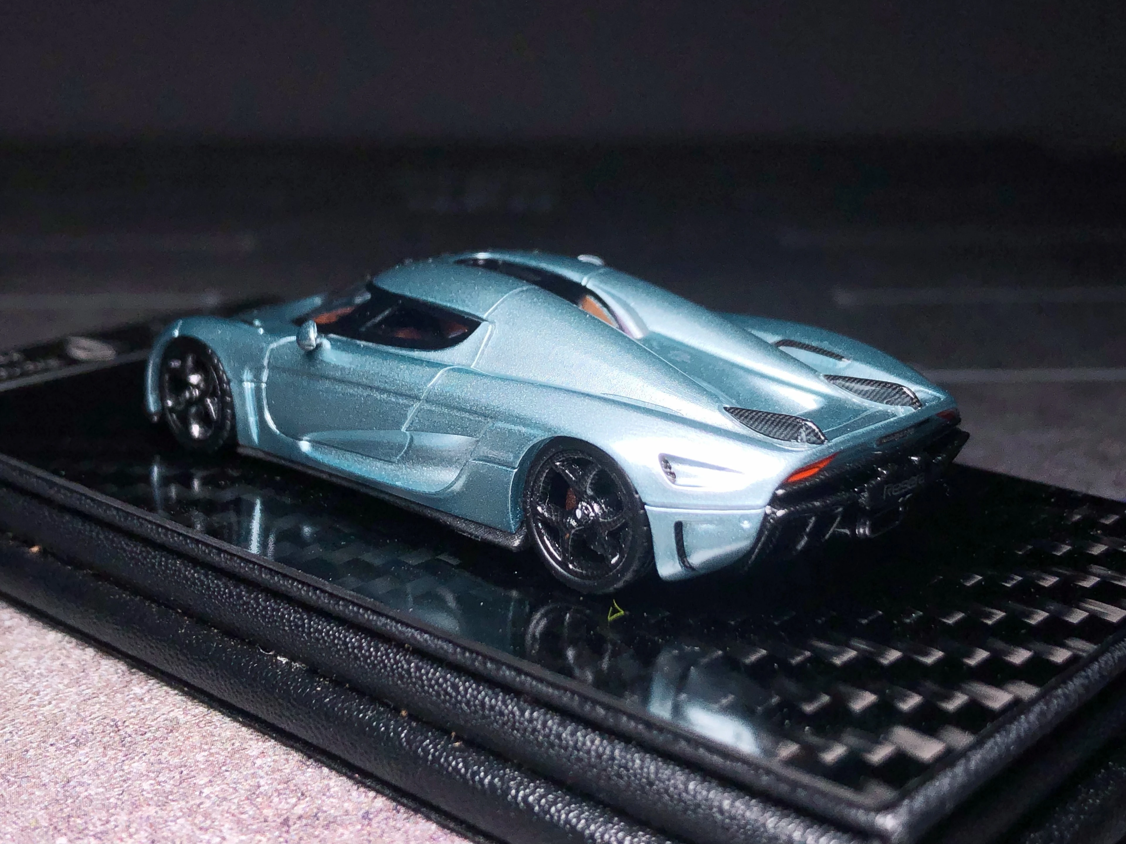 FA FrontiArt 1:64 Regera Horizon Blue Resin Model Car Collection Limited Edition Hobby Toys