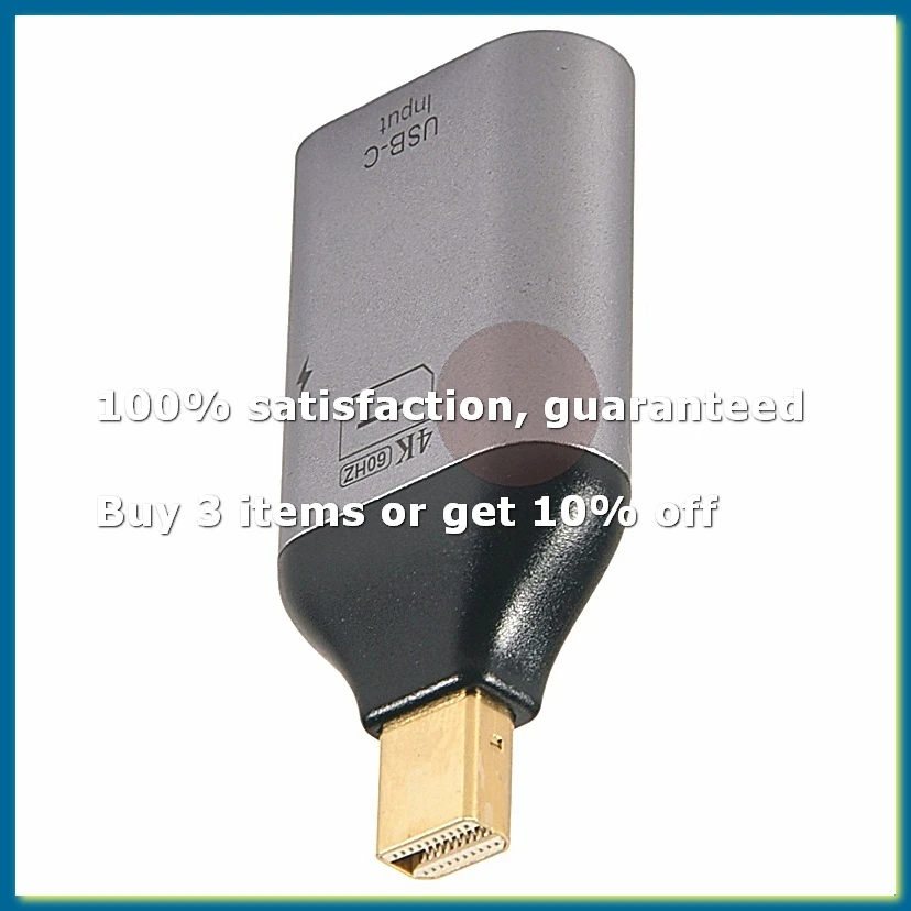 USB C Adapter Type-C Female to -Compatible DP MiniDP Male Adapter HD Video 4K@60Hz (MINI DP-Compatible Interface)-DTD2