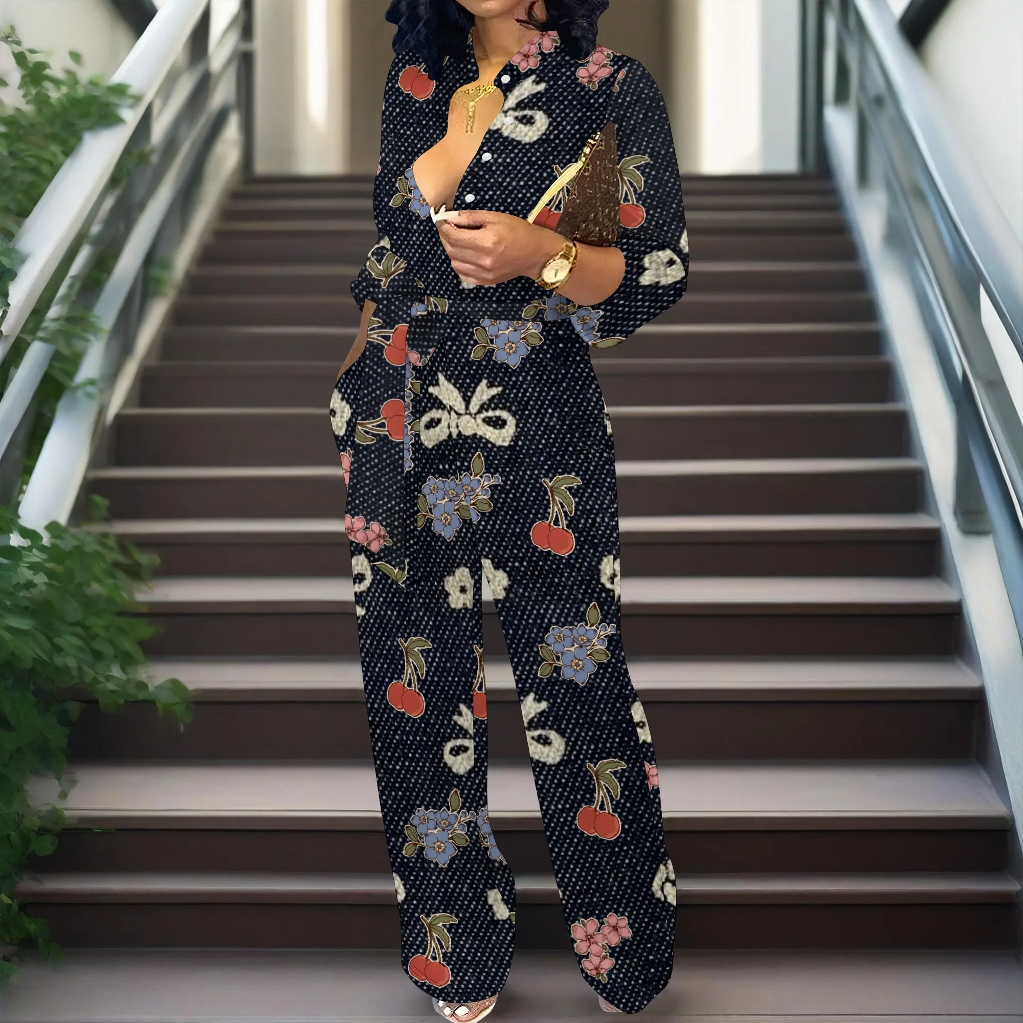 

Women's Soft Yellow Floral Wrap Maxi Dress Flowy Summer Graceful