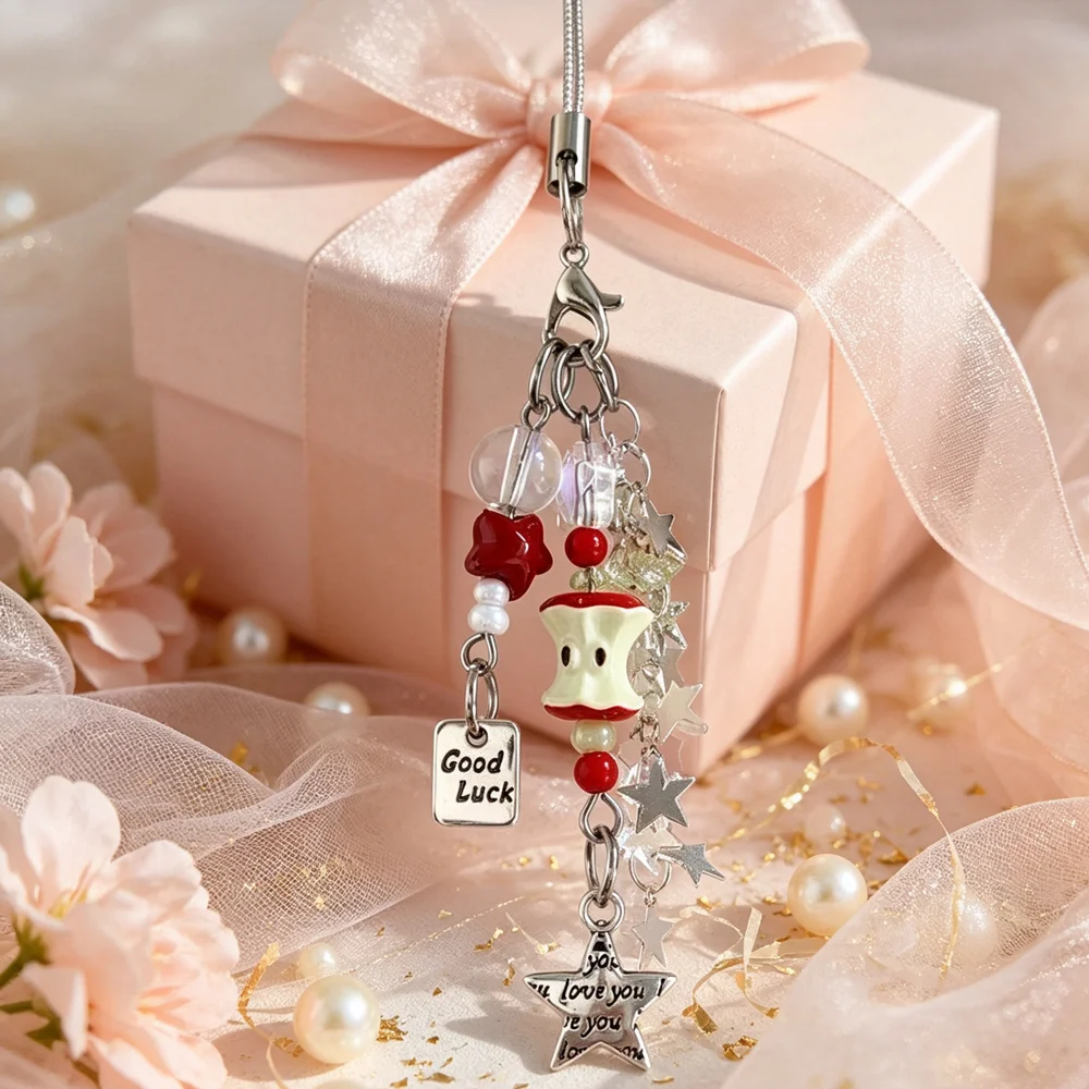 Mobile Phone Strap Handmade Bag Charm Multi-Use Charm Engraved Camera Charm For Daily Matching Backpack Mobile Phone