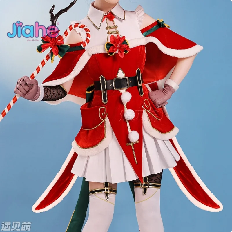 

Emilia Rem Cosplay Costume Anime Re:Zero Women Sweet New Year Christmas dress gloves accessories prop Halloween new suit XS-XXXL
