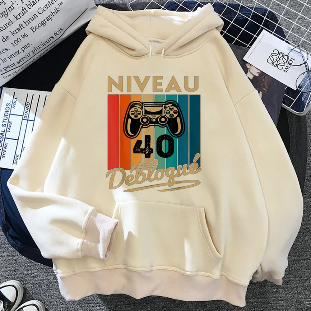 40 Ans 40th Years Birthday hoodie soft fabric comic printed design elegant girl pullover tracksuits funny Japanese pattern