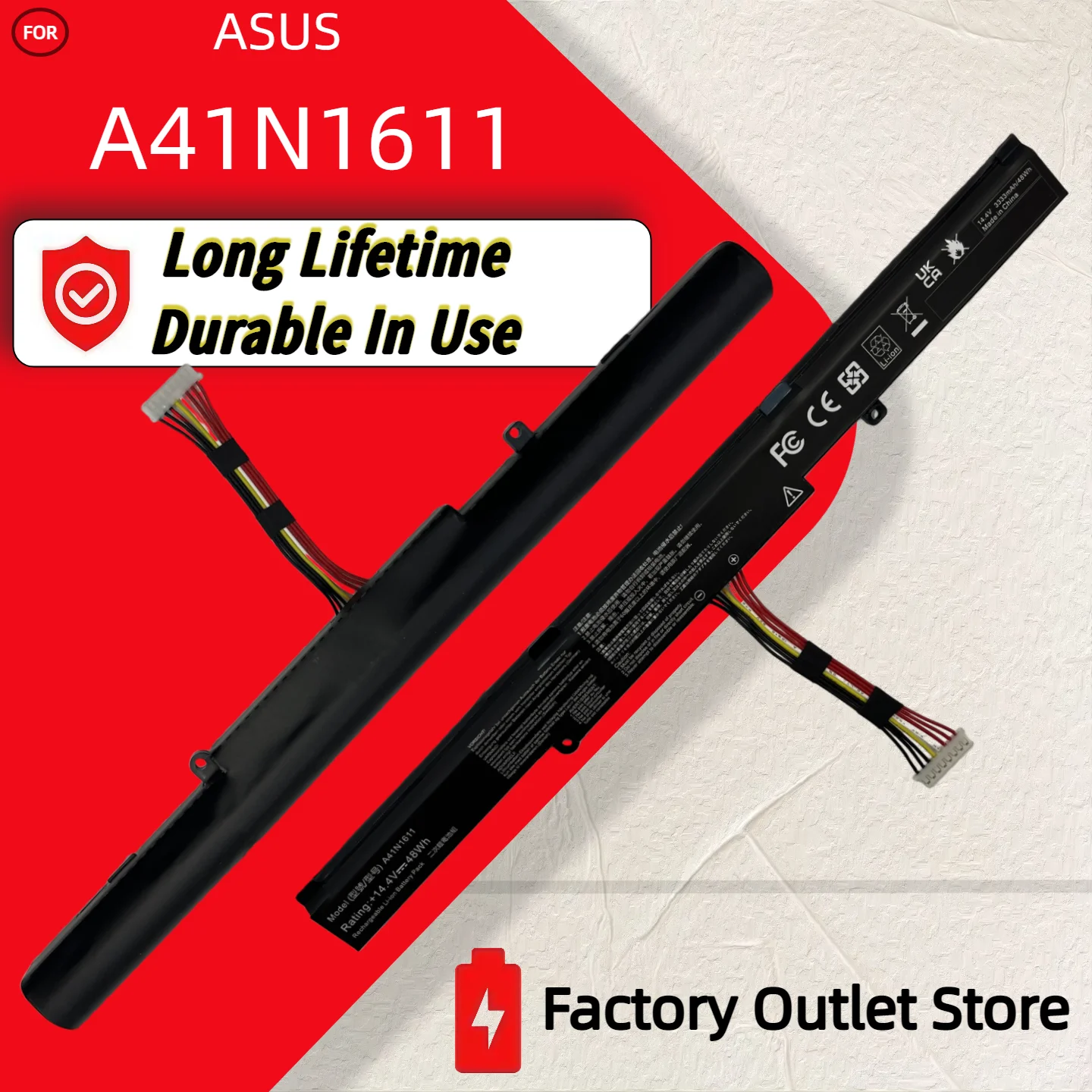 Wholesale And Retail❗❗❗ A41N1611 Battery For ASUS ROG GL553 GL553VD GL553VE GL553VW Series A41LK9H A41LP4Q A41LK5H