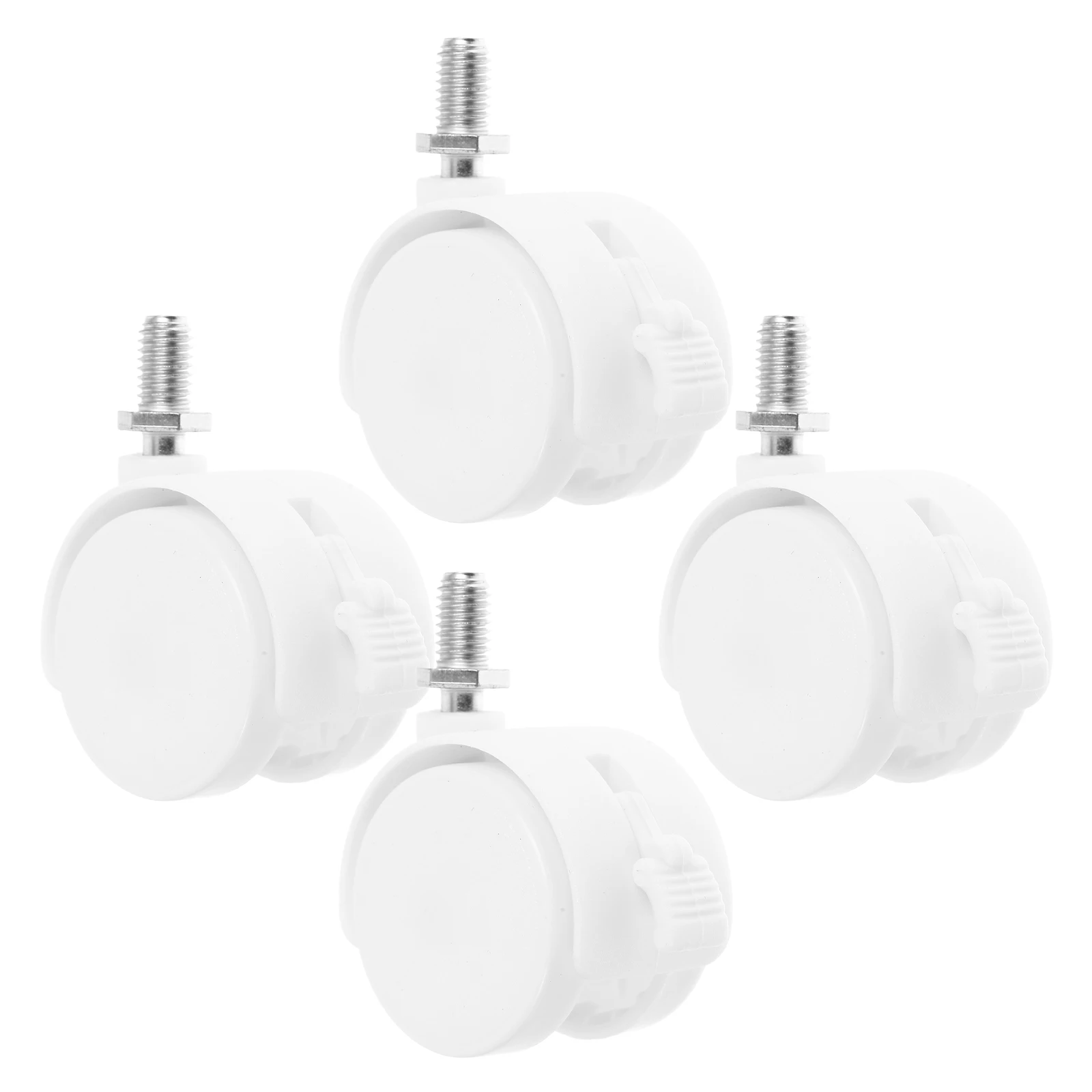 

Furniture Brake Casters Wheels Chair Electrical Appliance Computer White Plastic Desk Shopping