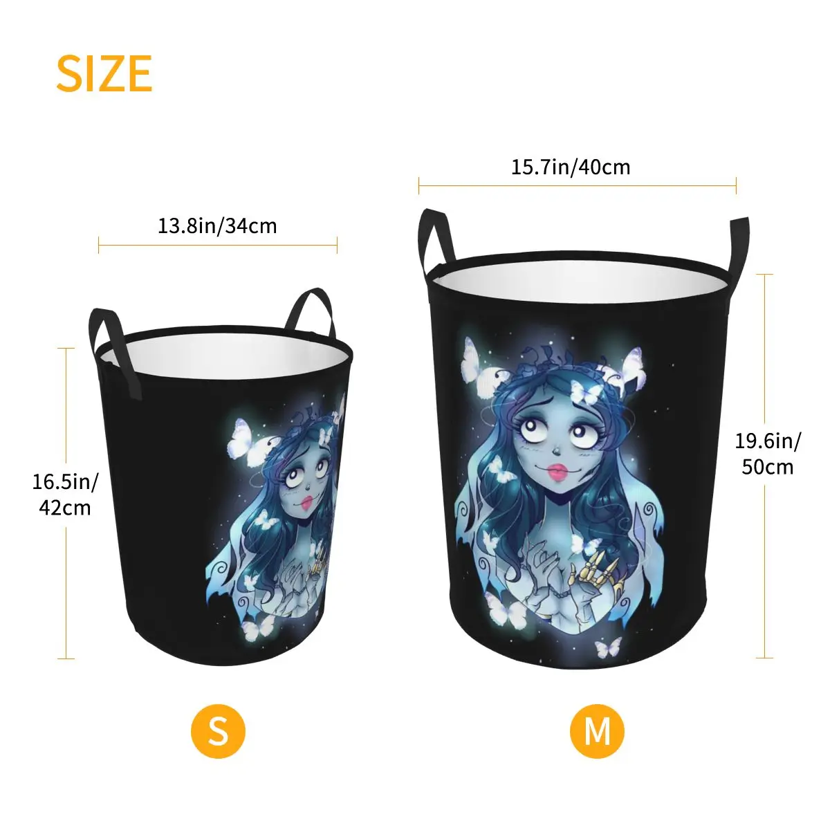 جامع الغسيل هالوين فيلم جثة العروس شبح تيم بيرتون سلة الغسيل القابلة للطي منظم منزلي سلة غسيل الطفل