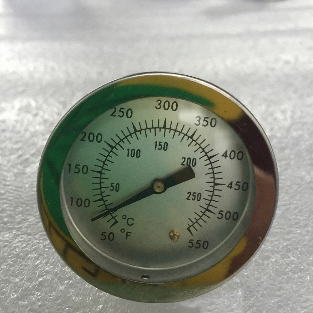 Oven Thermometer Stainless Steel Bimetallic Type with Large Clear Dial for Fast Temperature Reading in Celsius and Fahrenheit