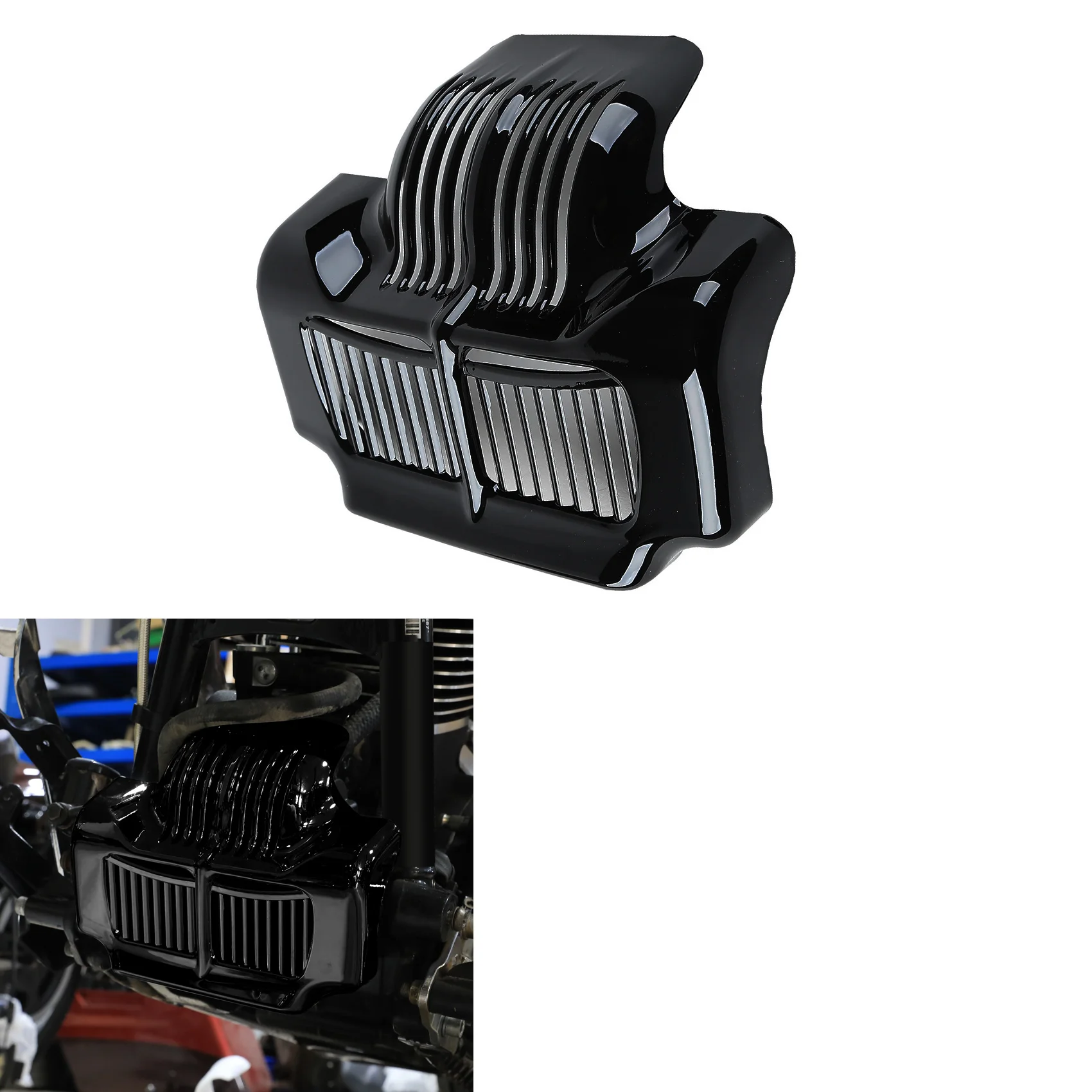 Oil Cooler Cover For Harley Touring FLHT Road King Electra Street Glide Trike 2011-2016