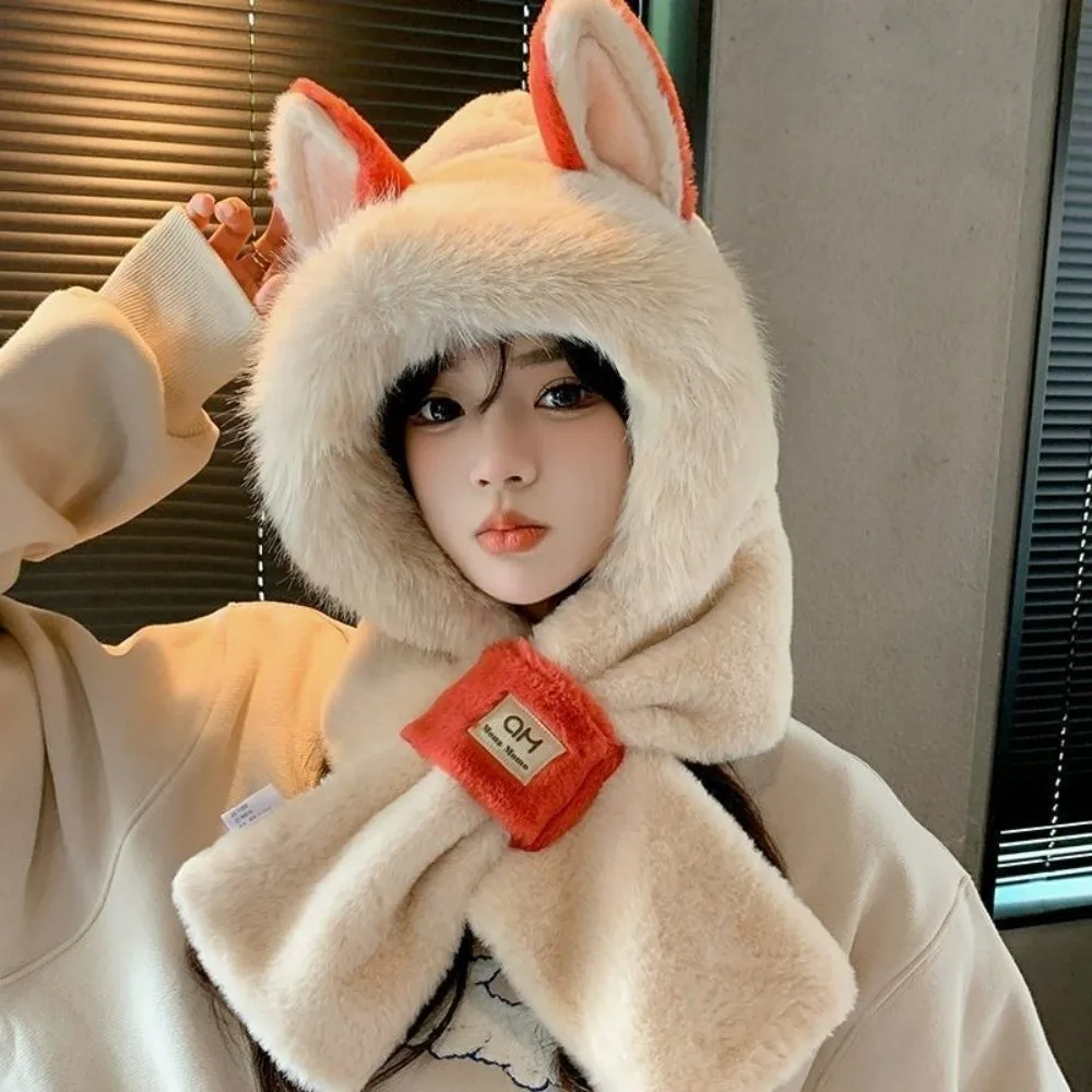 novo-conjunto-de-gorro-e-cachecol-de-inverno-quente-e-espesso-com-protecao-para-as-orelhas-gorro-com-orelhas-de-raposa-macio-resistente-ao-vento-ideal-para-mulheres