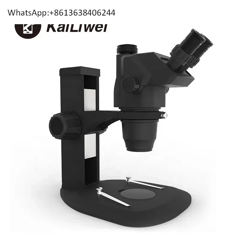 

kailiwei 6745T индивидуальное регулируемое увеличение HD 6,7X-45X SeteroТринокулярный микроскоп Механический микроскоп