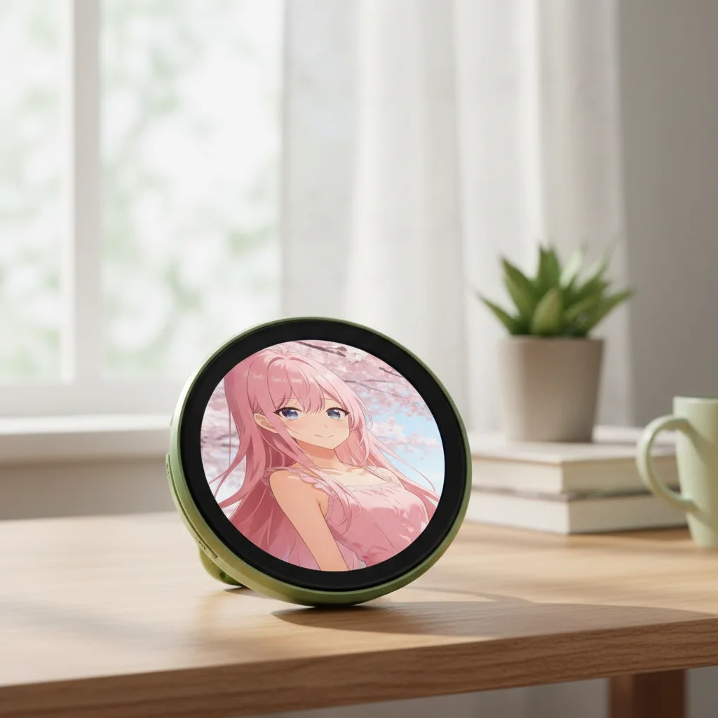 Smart Dual-mode Bluetooth 6.0 Anime Digital E-Badge Type-C Rechargeable E-Ink Photo Frame Video Playback Screen Home Decor 2026
