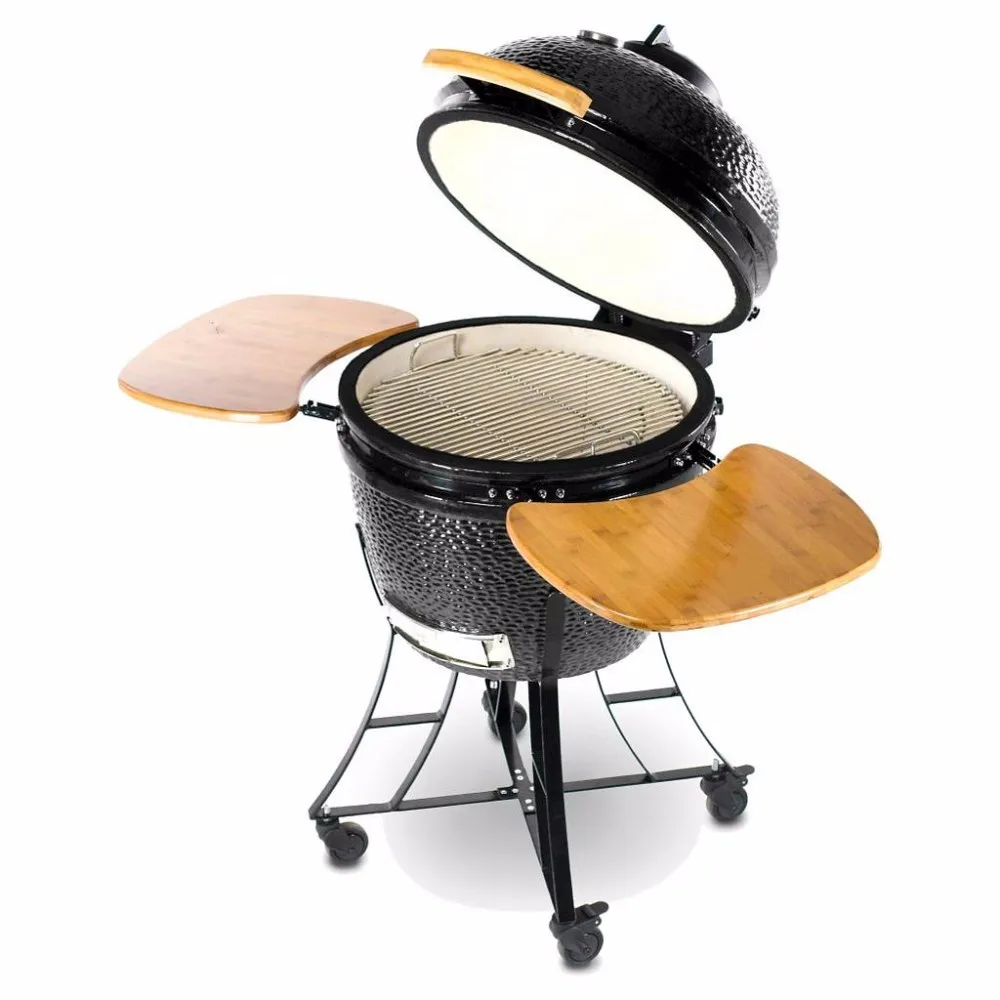 【Popular】MCD Kamado Ceramic Outdoor Kitchen BBQ Grills Outdoor Smoker 24Inch BBQ Grill Wh