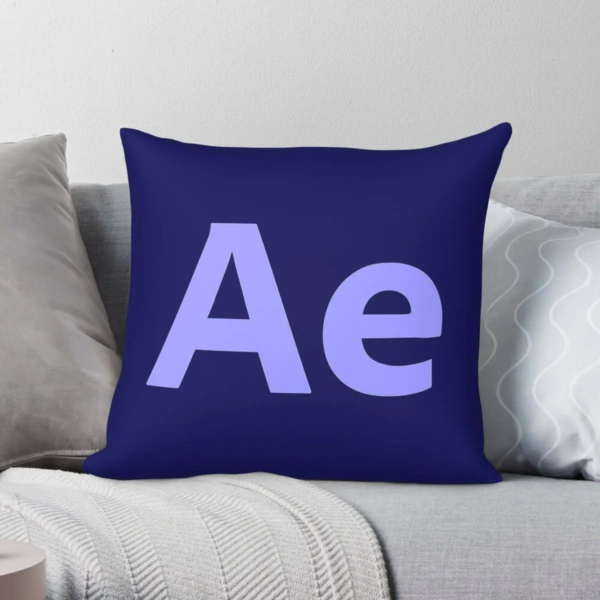 Adobe After Effect Square Pillowcase Polyester Linen Velvet Pattern Zip Decorative Pillow Case Sofa Seater Cushion Cover 45x45