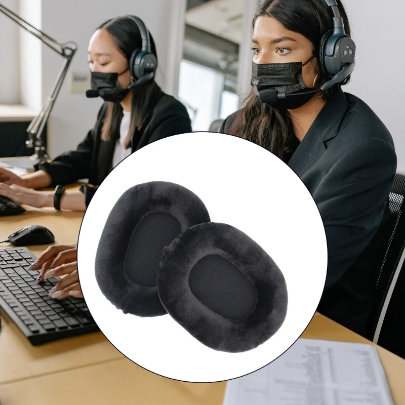 Ear Pads Sponge Cushion Replacement Elastic Cushion Earmuffs for ATH M40X /M30x /M20x /MSR7 M50x Headphone (1Pair) N0HC